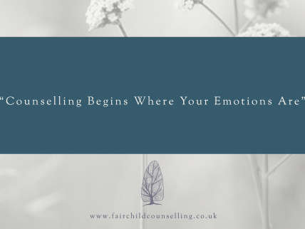 Counselling Begins Where Your Emotions Are - Blog